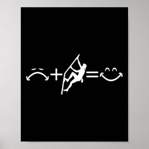 Poster Escalador Triste + Escalada = Rosto Feliz - Byck D