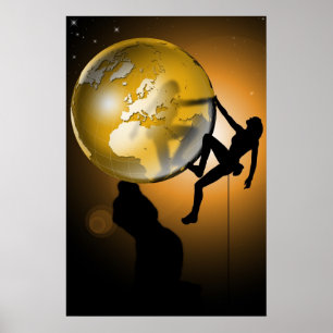 Póster Escalando o mundo