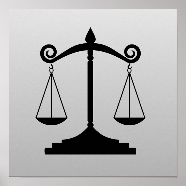 Poster Escalas da Justiça em Gradiente (Frente)