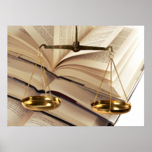 Póster Escalas De Justiça