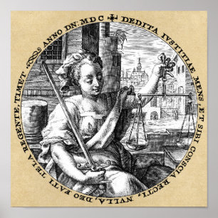 Póster Escalas de Justiça