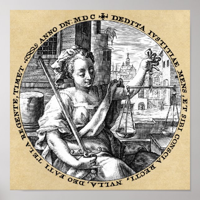 Póster Escalas de Justiça (Frente)