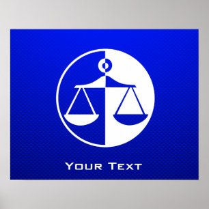 Poster Escalas de Justiça Azul