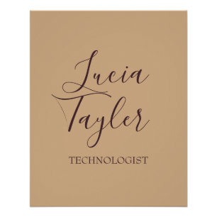 Póster Escamudo de script de negócios elegante