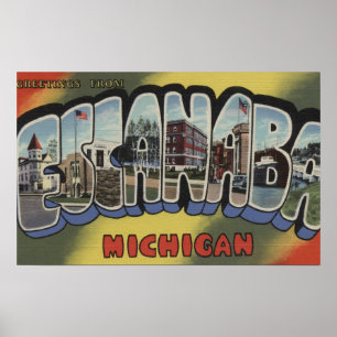 Póster Escanaba, Michigan - grandes cenas da letra