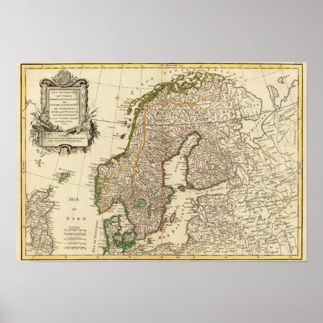 Póster Escandinávia (Frente)