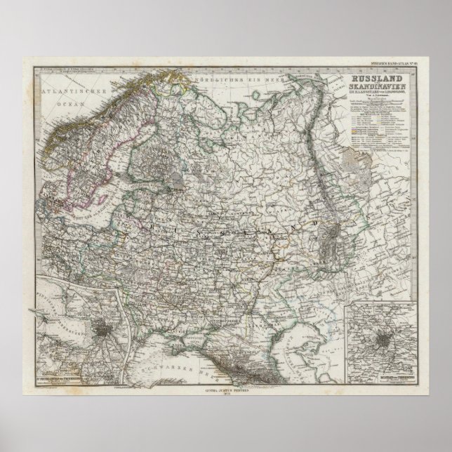 Poster Escandinávia e Rússia (Frente)