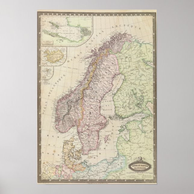 Poster Escandinávia, Suecia (Frente)