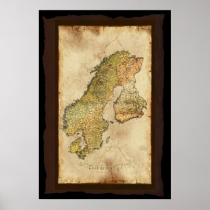 Poster ESCANDINAVO III da arte do MAPA