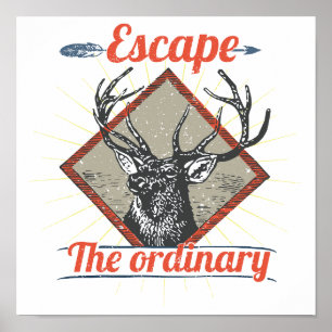 Poster Escapar da Aventura Comum ao Exterior