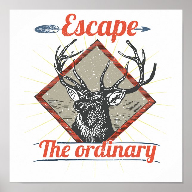 Poster Escapar da Aventura Comum ao Exterior (Frente)