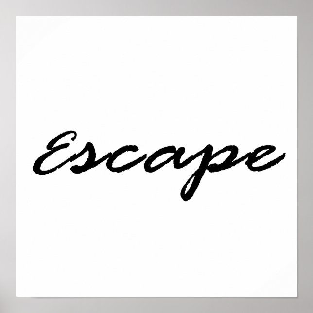 Poster Escape (Frente)