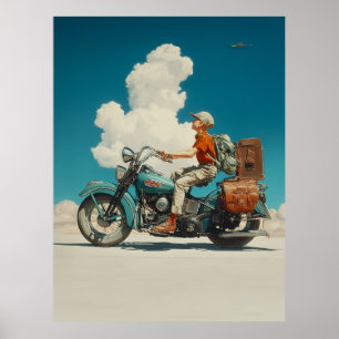 Poster Escape de Aventura de Corrida Desertada