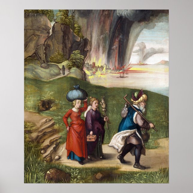 Poster Escape de Lot - Albrecht Durer - c1496 (Frente)