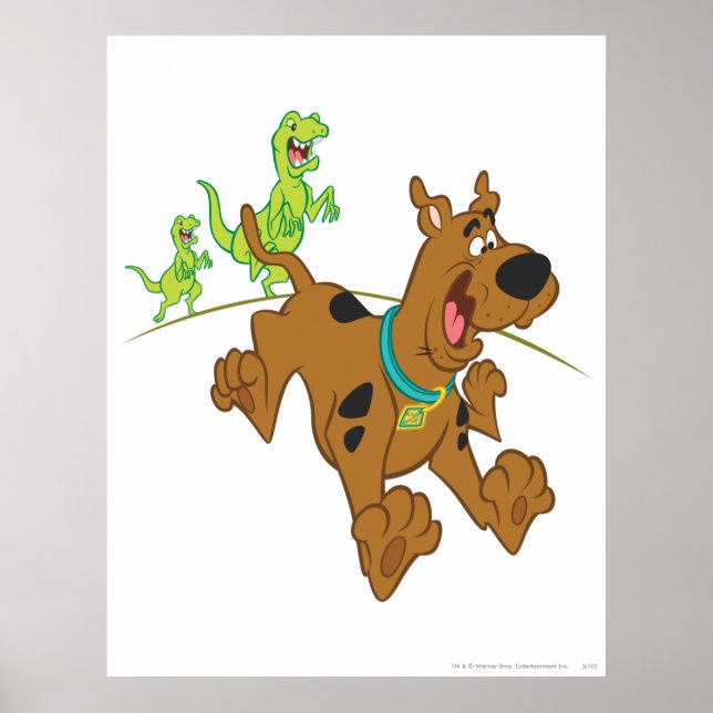 Póster Escape do dinossauro Scooby-Doo (Frente)
