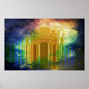 Póster Escape dourado dos sonhos