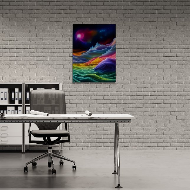 Póster Escape espacial fantasia (Don't just take a break from work, take a fantasy space escape. )