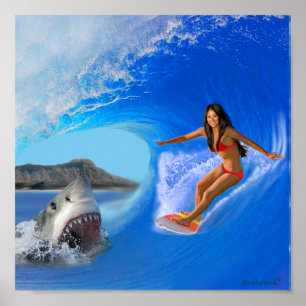 POSTER ESCAPES DA MENINA DO SURFISTA
