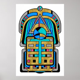 Poster Escarabesco - Art Deco Art Nouveau Geométrico