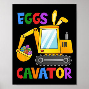 Poster Escavador de Ovos Caça de Ovos Meninos Bebês Escav