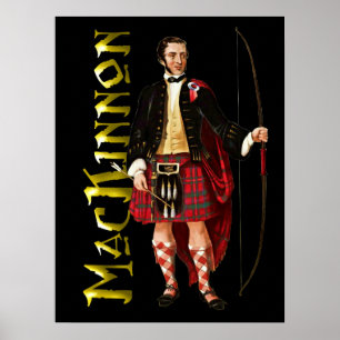 Poster escocês do sonho das montanhas de MacKinno