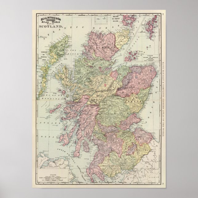 Póster Escócia (Frente)