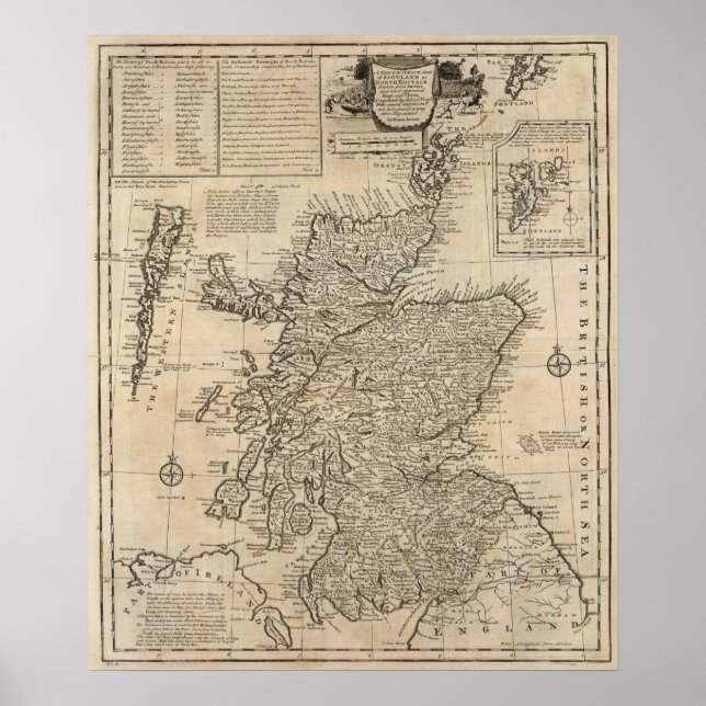 Poster Escócia e Grã-Bretanha Norte (Frente)