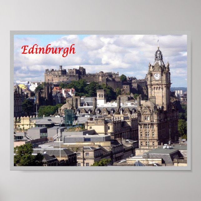 Poster Escócia - Edimburgo - (Frente)