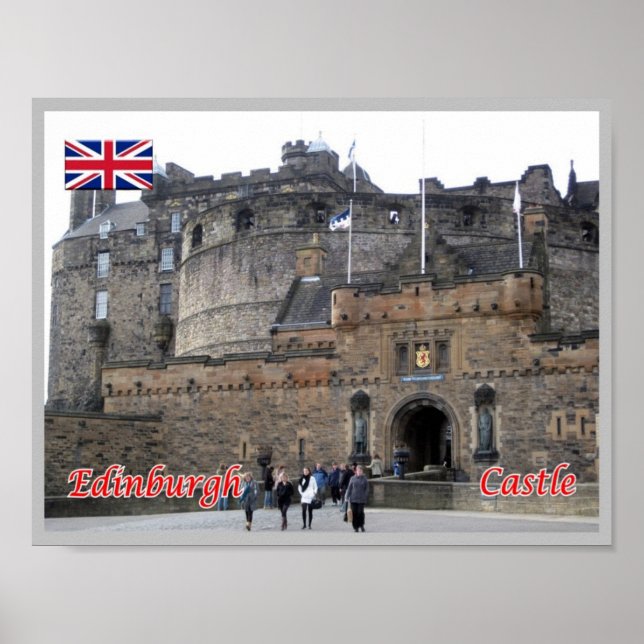 Poster Escócia - Edimburgo - Castelo - (Frente)