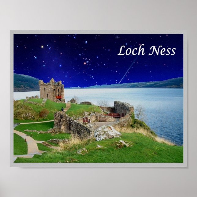 Poster Escócia - Loch Ness - (Frente)