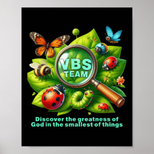 Poster Escola Bíblica de Férias Vbs 2025 Magnificado Vbs