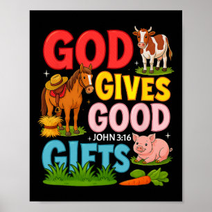 Poster Escola Bíblica de Férias Yee Haw Vbs 2025 Fazenda
