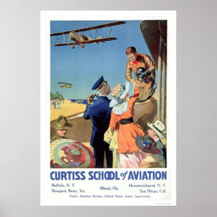 Poster Escola de Curtiss da aviação (US02053)