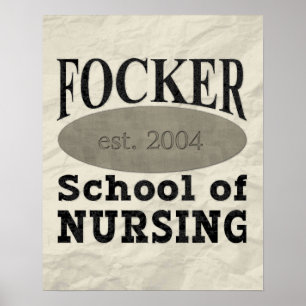 Póster Escola de enfermagem de Focker engraçada