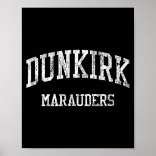 Poster Escola de Ensino Médio Dunkirk Hs Dunkirk Ny Vinta