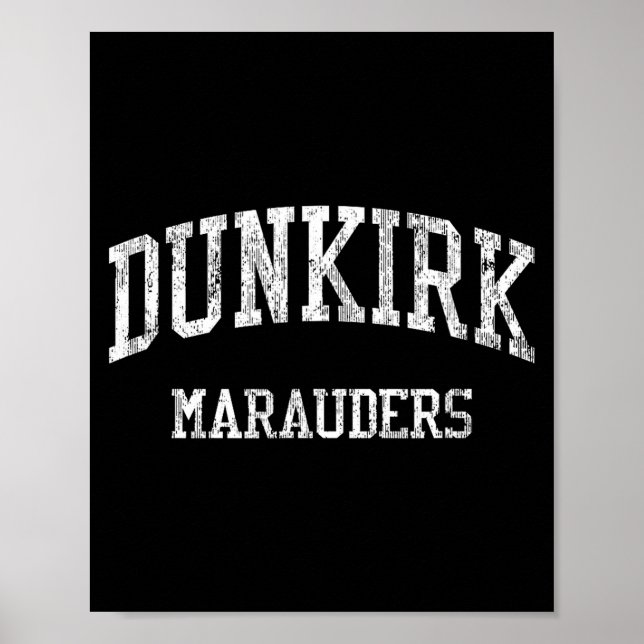 Poster Escola de Ensino Médio Dunkirk Hs Dunkirk Ny Vinta (Frente)