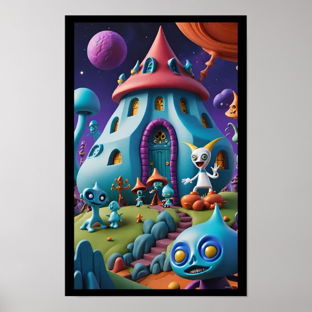 Poster Escola de Groll-Town (Frente)