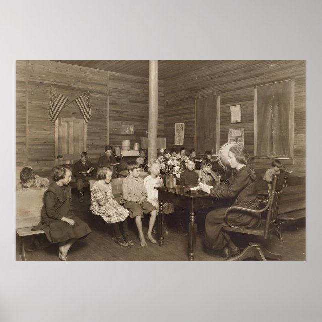 Póster Escola de Lewis Hine, 1921 (Frente)