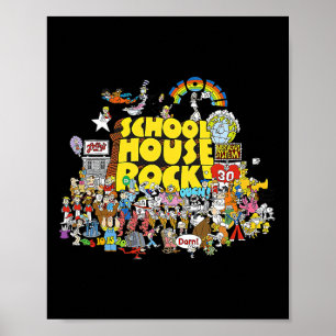 Poster Escola de Rock House Desenhos Animados Byck To Sch