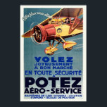 Poster Escola de Voo da Aviação Francesa Vintage Art Deco<br><div class="desc">Um impressão de Reprodução de uma poster de anúncio francês Art Deco dos anos 30 para uma escola voadora. Muito raro, restaurado experientemente. Esta peça de arte ficaria excelente quando emoldurada em casa, escritório, bar, café, pub ou restaurante! Personalize o tamanho, a textura, a borda e/ou o quadro do poster...</div>
