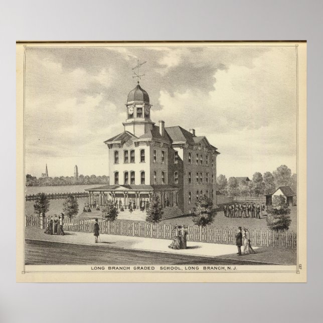 Póster Escola Formando de Ramificação Longa, Ramo Longo,  (Frente)