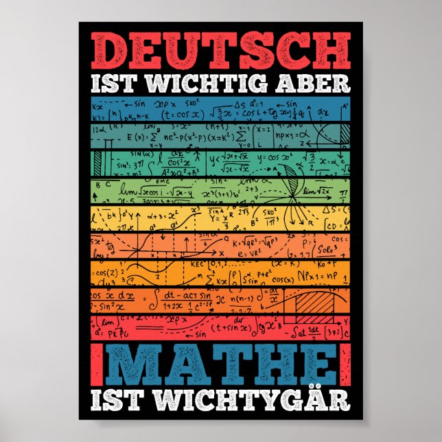 Poster Escola Importante Mas Matemática É Importante (Frente)