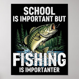 Poster Escola importante pesca engraçado pescador homens