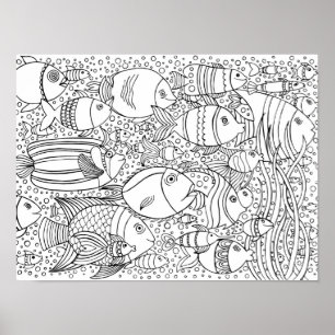 Póster Escola inspirada dos peixes 2