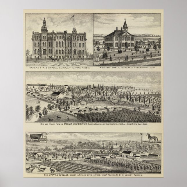 Poster Escola Normal do Estado do Kansas (Frente)