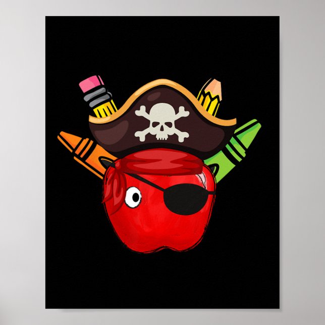 Poster Escola Pirata do Dia Internacional de Falar Como U (Frente)