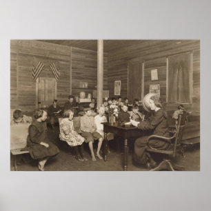 Póster Escola por Lewis Hine, 1921