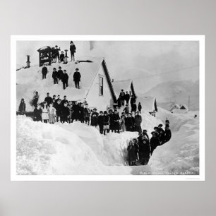 Poster Escola pública Valdez, Alaska 1910
