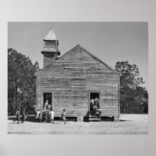 Póster Escola Rural, 1937. Foto Antiga