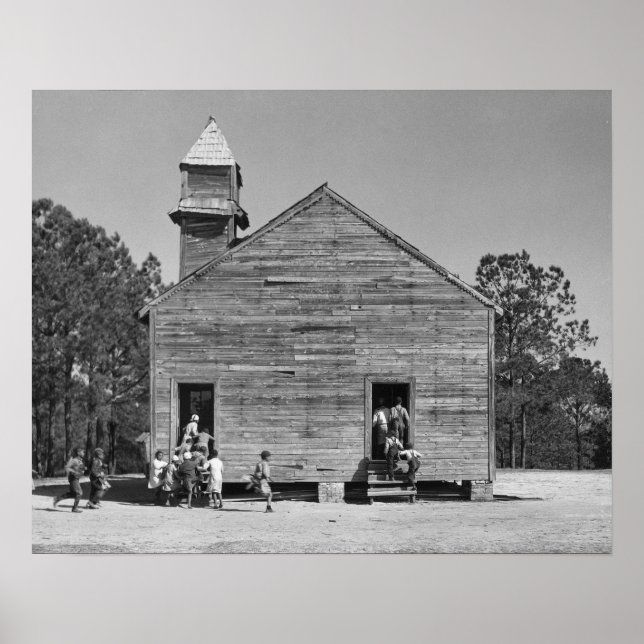 Póster Escola Rural, 1937. Foto Antiga (Frente)
